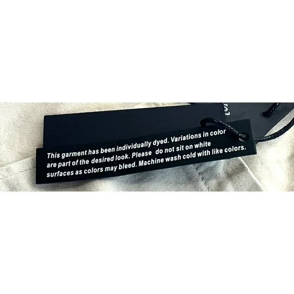 BLANKNYC Exposed Button Twill‎ Self Belted Cargo Shorts Camel Size 28 NWT - Picture 7 of 16